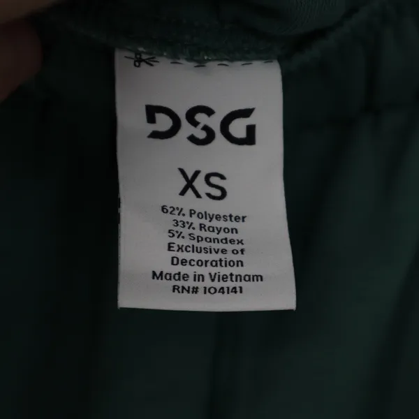 DSG So Soft Cinch Pant Womens XS Green Jogger Sweatpants - Image 3