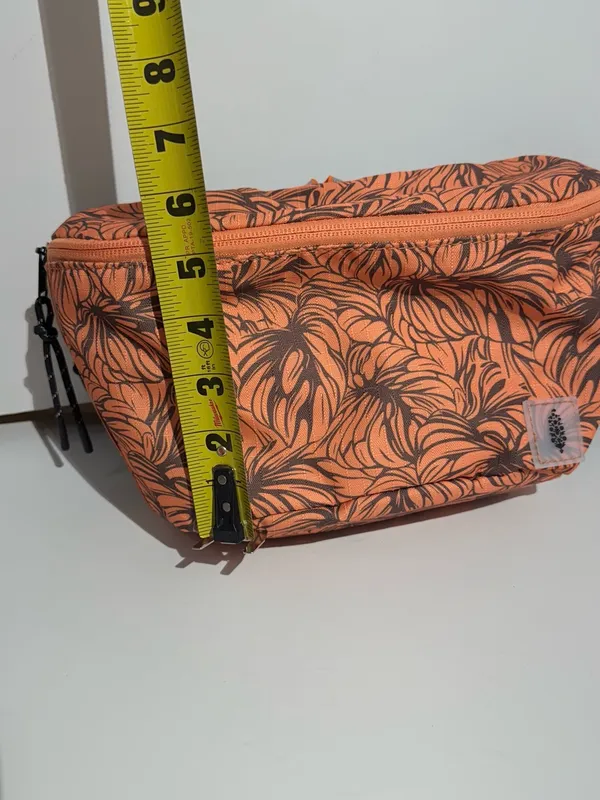 NWT FP Movement by Free People Happy Packer Sling Orange Floral Print Waist Bag - Image 5