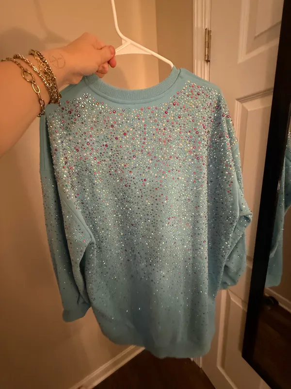 Queen of Sparkles Rhinestone Sweatshirt - Image 5