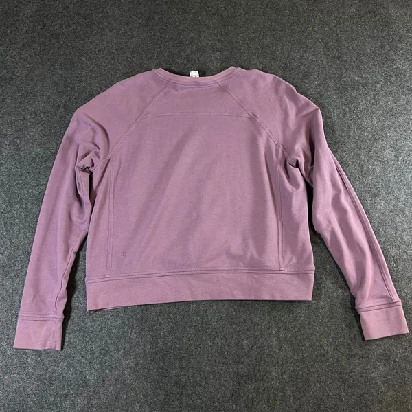 Lululemon Perfectly Oversized Crewneck Pullover Mauve Purple Size 12 Sweatshirt - Image 2
