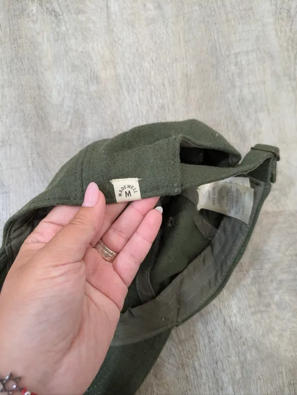 Madewell Green Wool Cap - Image 3