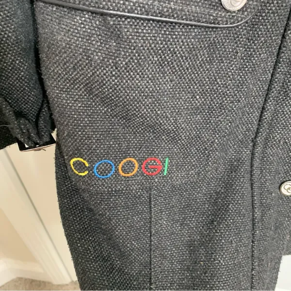 Vintage Coogi y2k zip wool blend trench coat size‎ medium women’s - Image 6