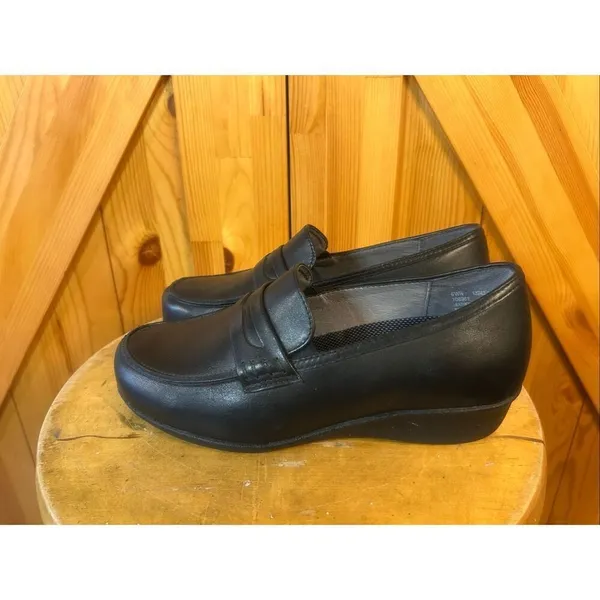 Drew Berlin US 6WW Black Slip On Loafers Women's - Image 3