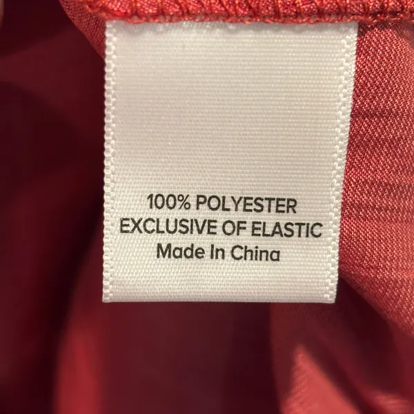 Evereve NWT Jett Ruffle Satin Blouse in Red - size Medium - Image 5