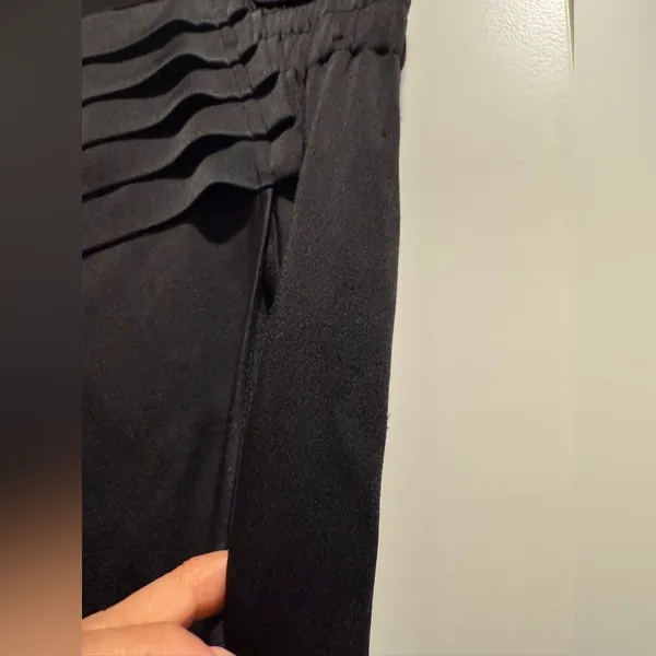 Alexander Wang Black‎ Pleated High-Waist Trousers Pants Size 8 - Image 4