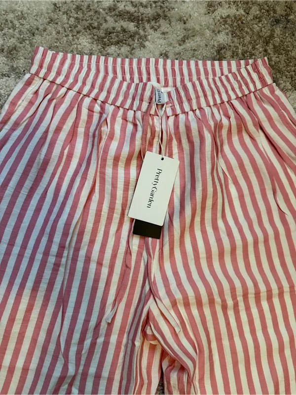 PRETTYGARDEN Women's Pink & White Stripe Pajama Pants - Brand: Unknown - Image 2
