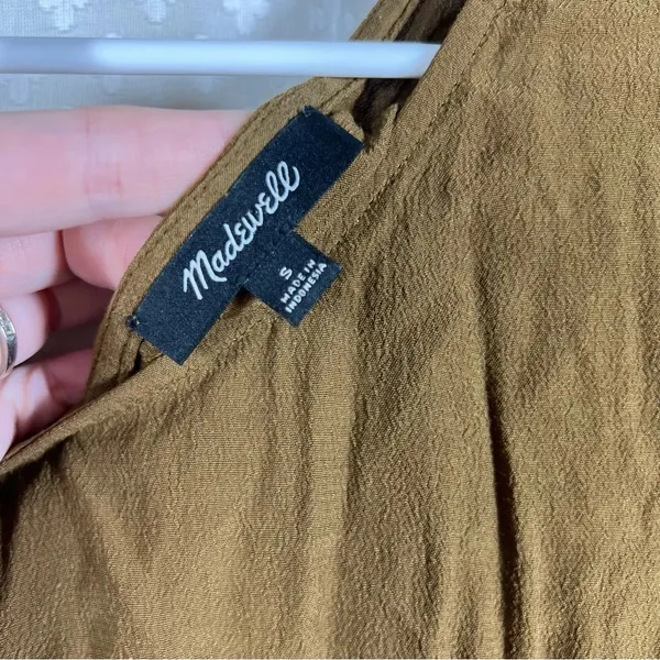 Madewell Green Downtown Tie Back‎ Dress - Image 4