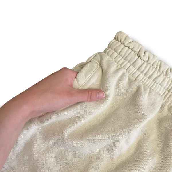 Talentless 100% Cotton Fleece Lounge Shorts Women’s Medium Cream Off White‎ - Image 9