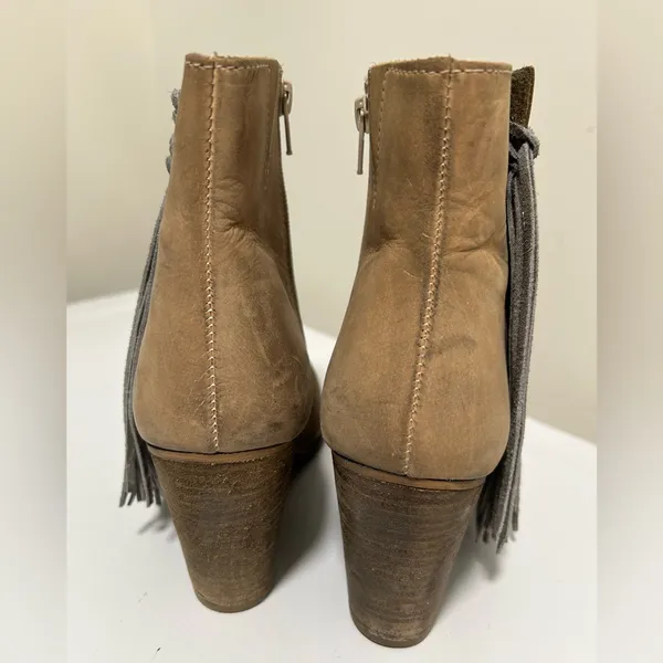 Diba True Jilly Ann Fringe Boots Tan Size 8 - Image 7