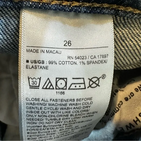 Banana Republic Women's The Straight Leg Denim Jeans Size 26 Medium Wash‎ - Image 10