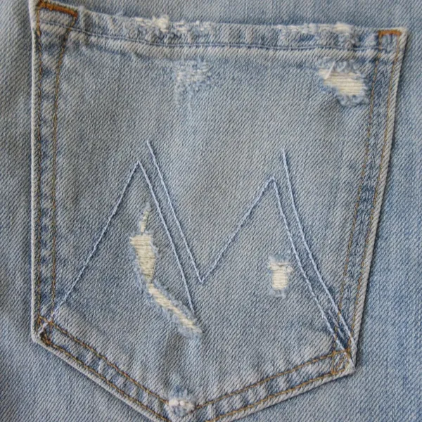 NWT Mother Superior The Huffy Skimp in Rope's End Destroyed Jeans 27 - Image 9