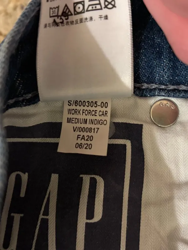 Gap Work Force High Rise Carpenter Jeans Medium Indigo - Image 13