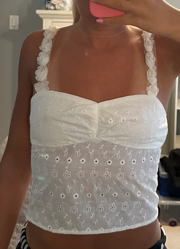 Princess Polly Franca Top White - Image 3
