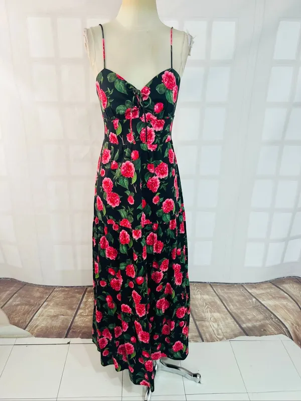 Alice and Olivia Chantay Tiered Sleeveless Maxi Dress size 4 - Image 5