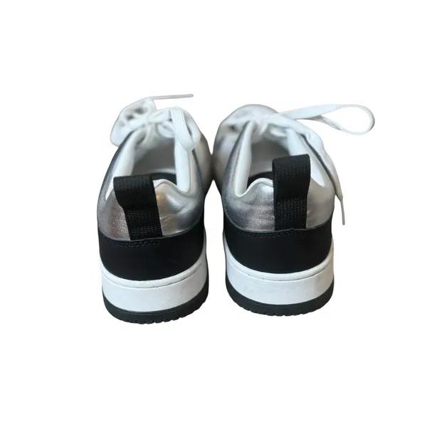 Steve Madden Black White Renigade‎ Low Top Sneakers Shoes Women's Size 7.5 - Image 3