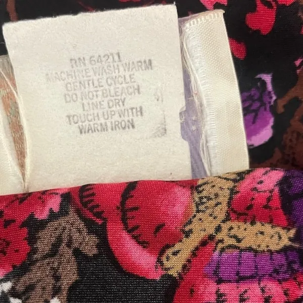 VTG California‎ Dynasty Womens Boho Whimsigoth Cami Tank M Purple Floral Paisley - Image 8