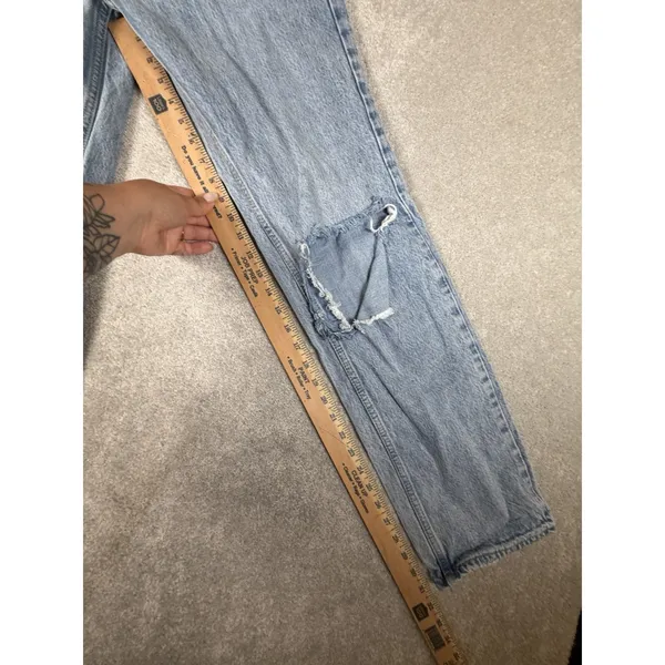 Good American Icon 90s Straight Leg Jeans‎ Women's Size 6/28 High Rise Blue953 - Image 9