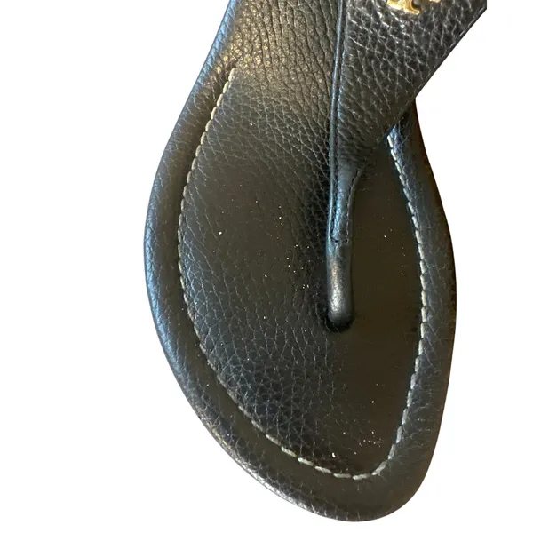 Tory Burch‎ Pauline Demi Cork Wedge Sandals Black 8.5 - Image 6