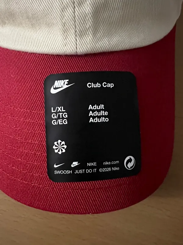 Nike Club Futura Washed Hat - Light Khaki Red - Image 4