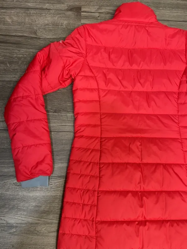 Columbia Women’s S Red Omni-Heat Long Puffer Coat Full Zip - Image 8