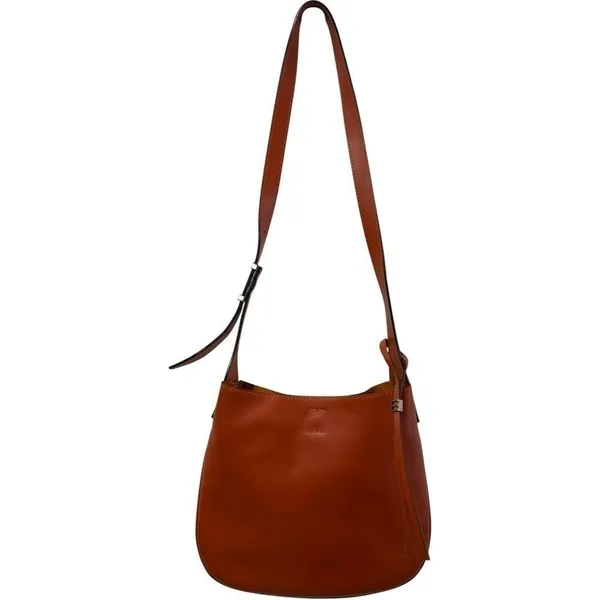 Gianni Chiarini Italian Leather Cognac Crossbody Bag Artisan Crafted Purse - Image 6