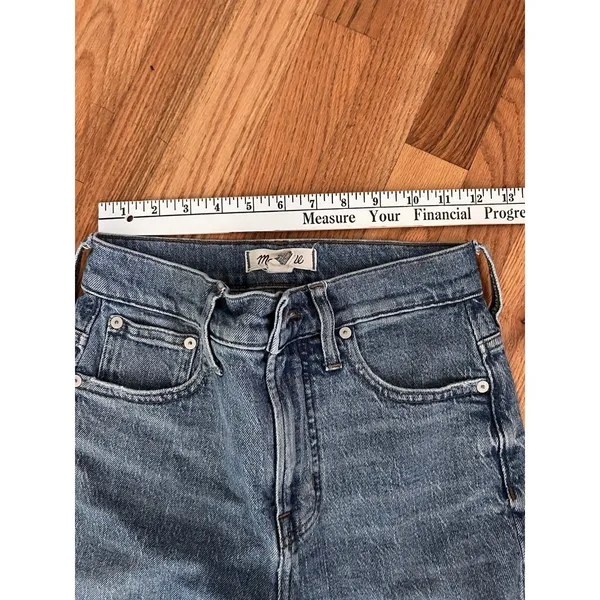 Madewell Jeans Womens 23 Blue The Perfect Vintage Crop Fray Hem Denim‎ Stretch - Image 8