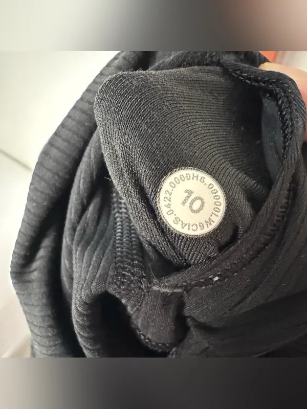 Lululemon Align Ribbed High-Rise Crop 23" Leggings Black - Image 7