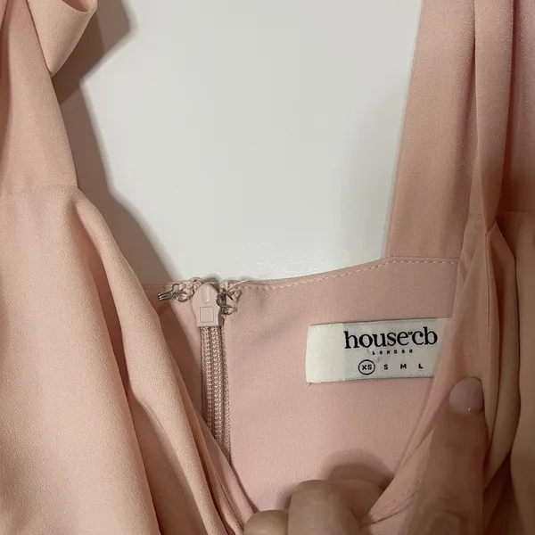 NWOT HOUSE OF CB 'Alicia' Blush Pink Midi Sundress XS - Image 6