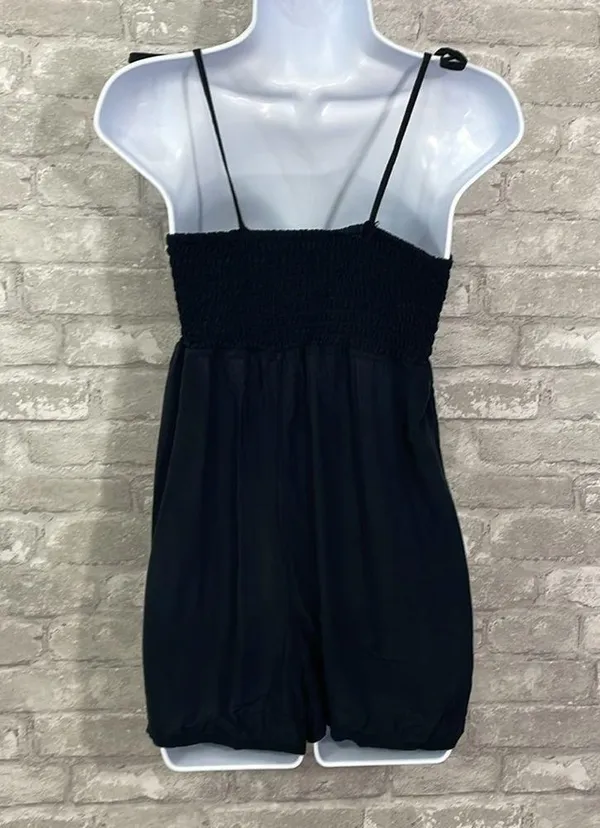 Urban Outfitters Out From Under Black Smocked Romper - Image 4