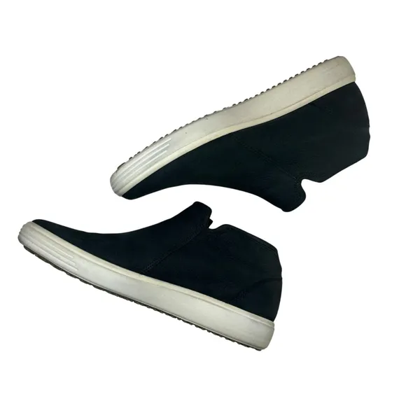 ECCO Soft 7 Tred Zip Booties Black Nubuck Leather High‎ Top Sneakers 430243 - Image 2