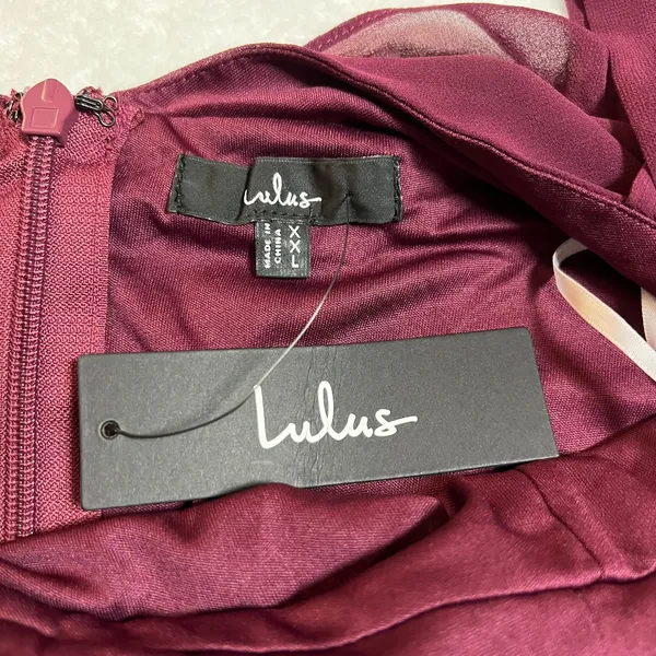 NEW Lulus Sincerely Poised Plum Backless Bustier Tiered Maxi Dress Size XXL HOCO - Image 7