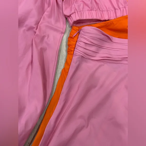 STAUD Women’s Gulf A-Line Cutout Dress in Orange & Pink Size 10 - Image 7