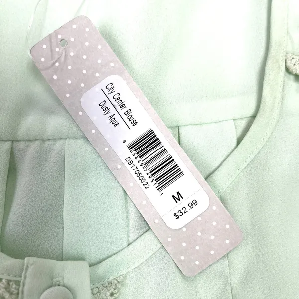 DE Collection City‎ Center Blouse Top Womens Size Medium Cottagecore Coquette - Image 9
