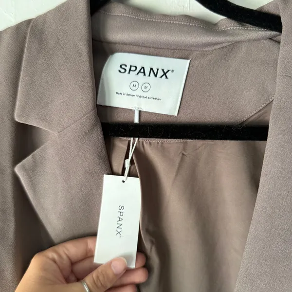 Spanx The Perfect Blazer Women’s M Brown Stretch‎ Jacket Career NWT - Image 3