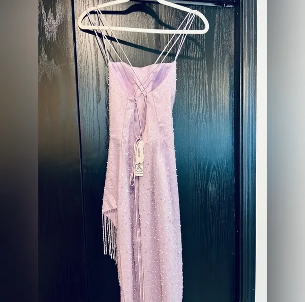 Hebeos Purple Prom Dress - Image 5