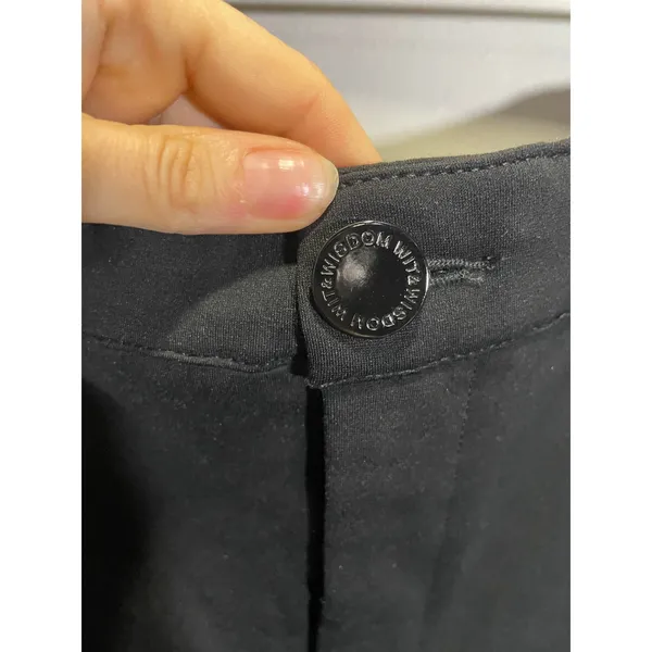 Wit & Wisdom Whitney Wide Leg Pants Womens 12‎ Black Stretch Career Trousers - Image 6