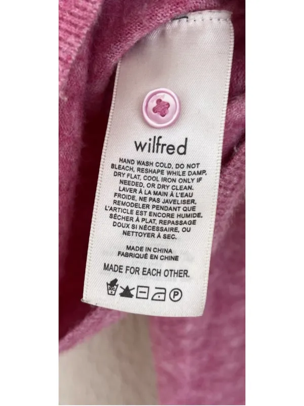 Aritzia Wilfred Santorini Cardigan XS Womens Cashmere Wool Cropped Sweater Soft - Image 6