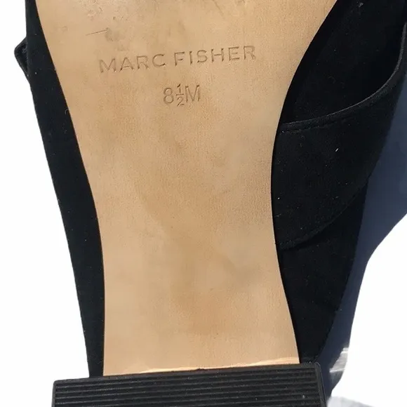 Marc Fisher‎ Frima Suede Buckle Mules - Image 5
