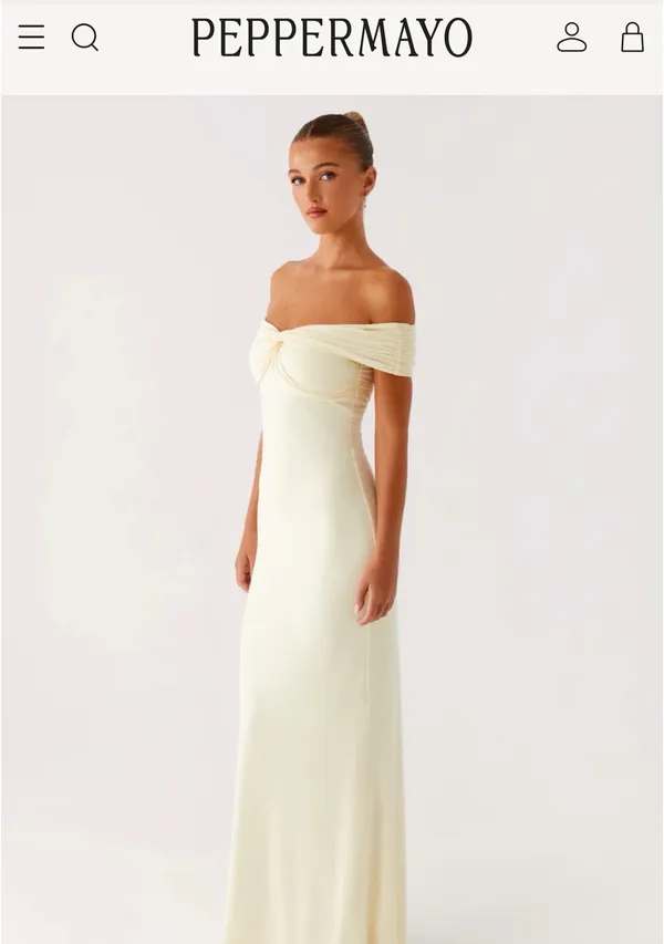 Peppermayo Maxi Dress - Butter Yellow - Image 2