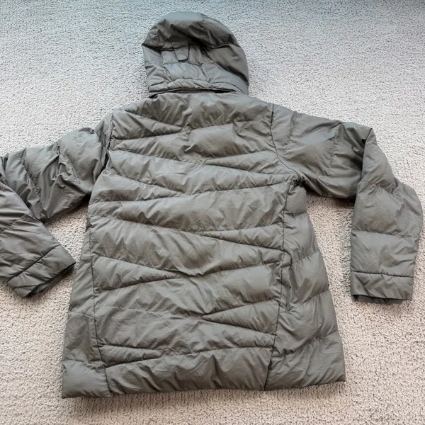 Columbia Womens Gray Quilted Hooded Puffer Jacket WL0880 Size S - Image 2