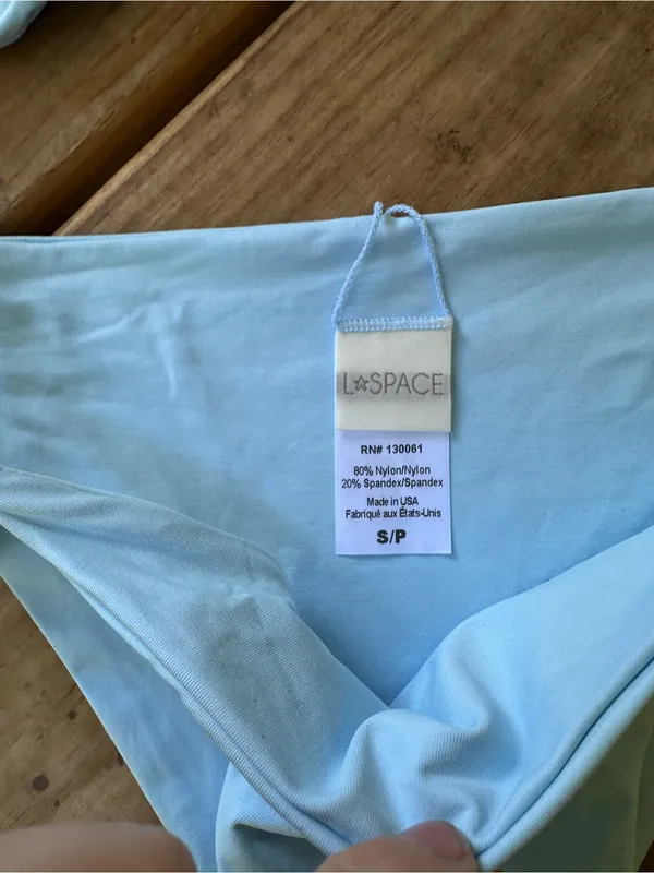 NWT L*Space Hartley bikini set light blue small - Image 5