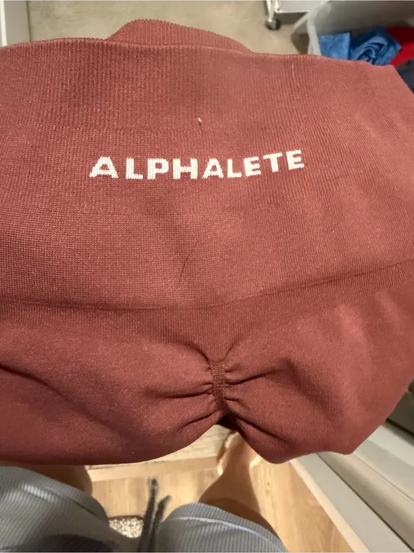 Alphalete Women's Maroon High-Waist Leggings - Image 3