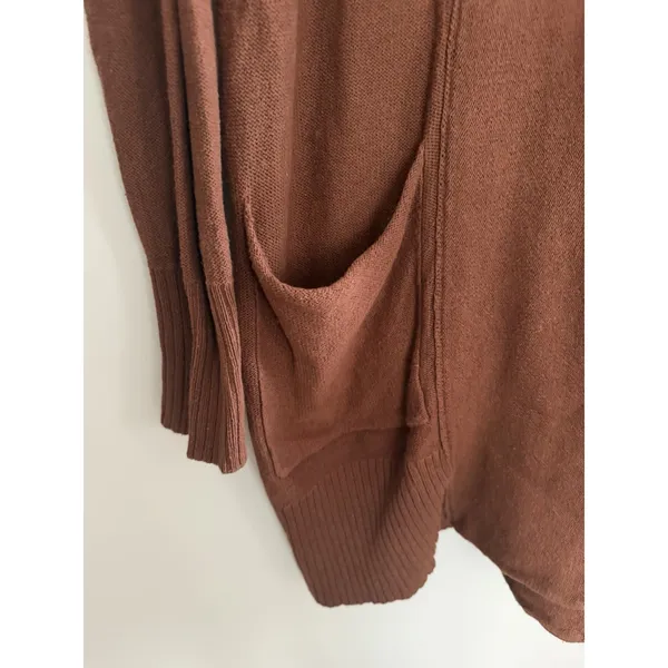 Free People We the Free Oversized Knit Cardigan Brown Women's Size Medium - Image 9