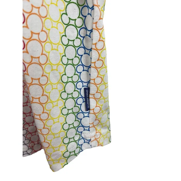 Disney Parks Mickey Mouse Rainbow Spirit Jersey Women’s S Top Short Sleeve NWT - Image 4