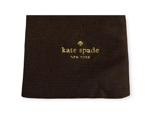 new Kate Spade KSNY  Dainty Jewelry Drawstring Pouch Dustbag  Brown + Pink  - Image 3