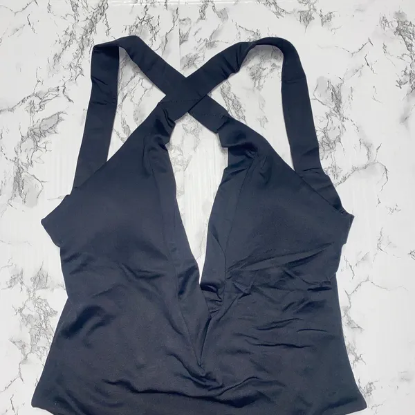 NWT Frederick's of Hollywood Black Naxos One-Piece Swim Bathing Suit Size Medium - Image 3