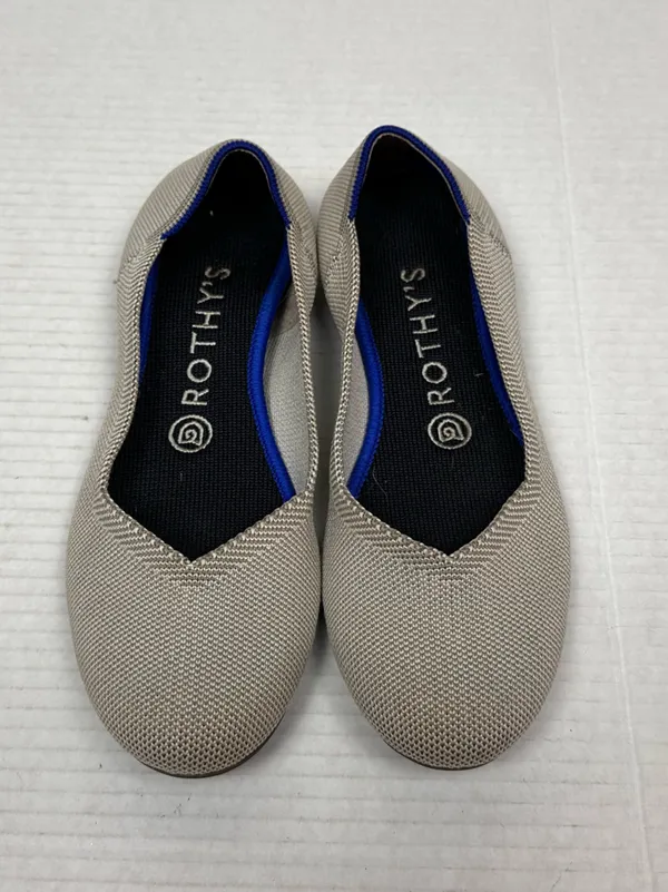Rothy'S The Flat Round Toe Cream Ballet Flats Shoes Women'S 7.5 - Image 2