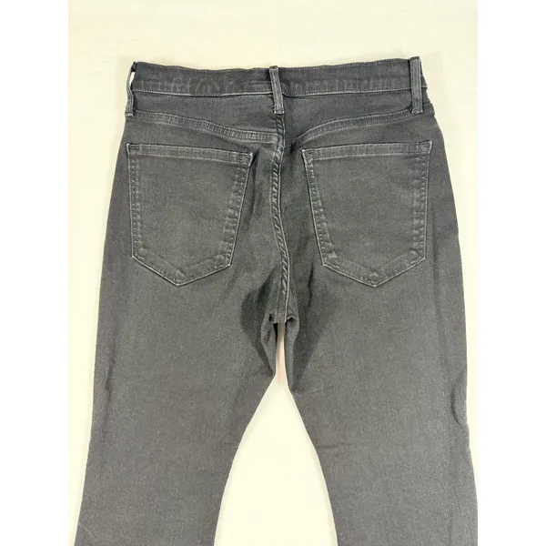 Banana Republic Luxe‎ Sculpt Jeans Women’s 27P Black Crop Flare Button Fly - Image 12