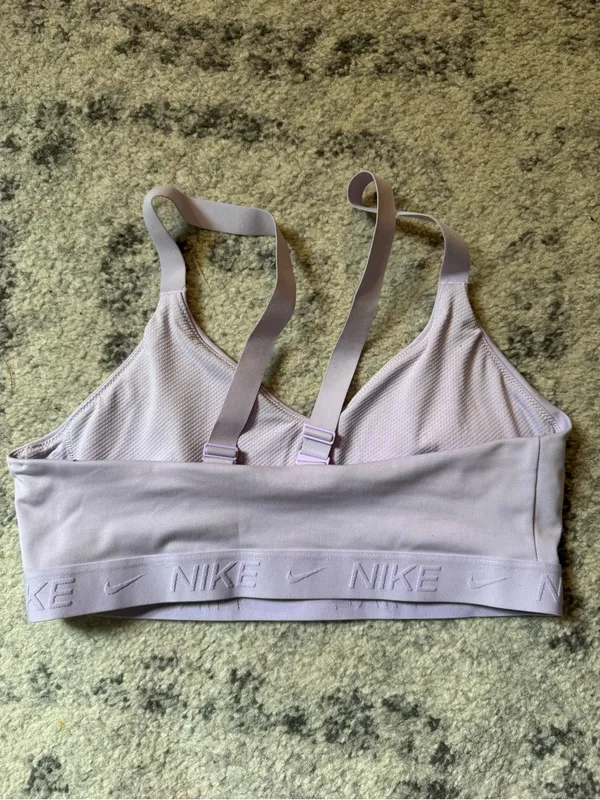 Nike Low-Impact Bralette with Embossed Logo - Image 2