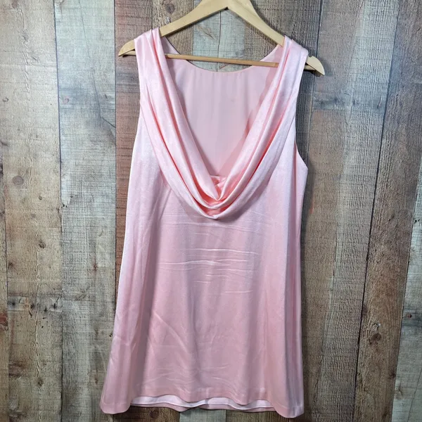 Alice + Olivia Lita Pink Cowl Back Shift Mini Dress Large Homecoming Cocktail - Image 5